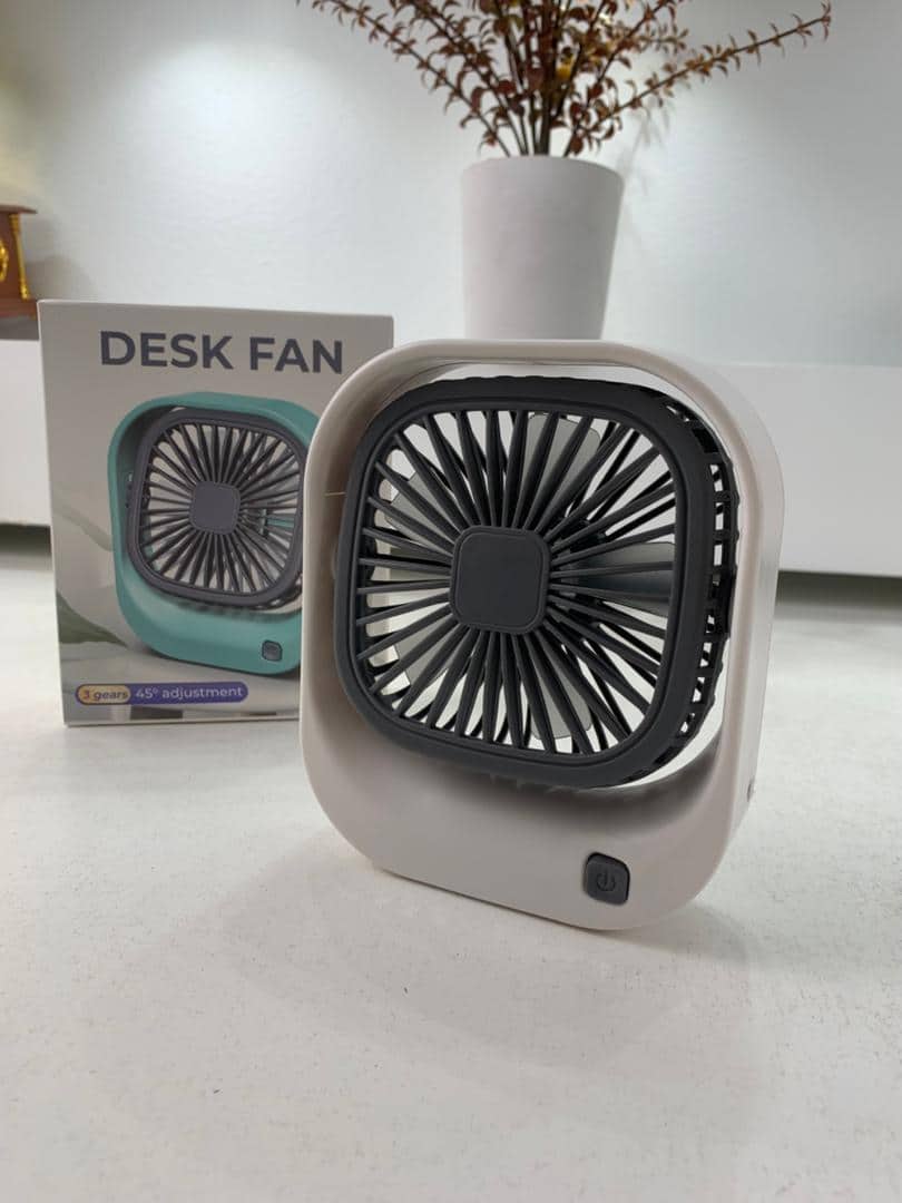 Mini ventilateur carré rechargeable par USB – مروحة مكتب قابلة للشحن - Électronique - صورة 7