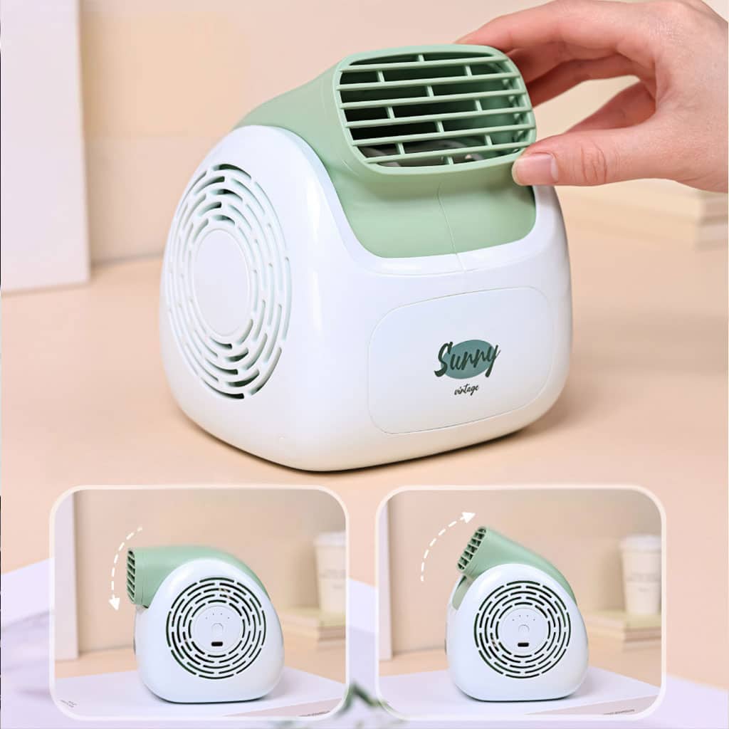 Sunny Climatiseur Portable Rechargeable Design Vintage – مبرد مكتب محمول - Électronique - صورة 2