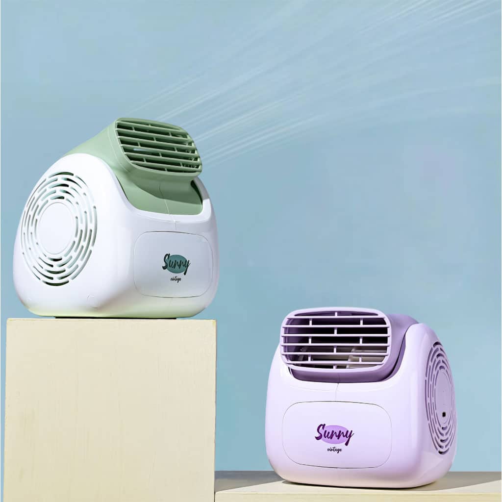 Sunny Climatiseur Portable Rechargeable Design Vintage – مبرد مكتب محمول - Électronique - صورة 5