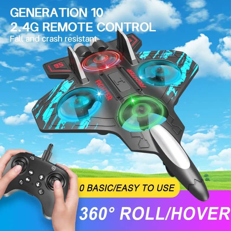 Avion Télécommandé F22 Quadricoptère – لعبة طائرة مع يد تحكم - Jouet & Gaming - صورة 6