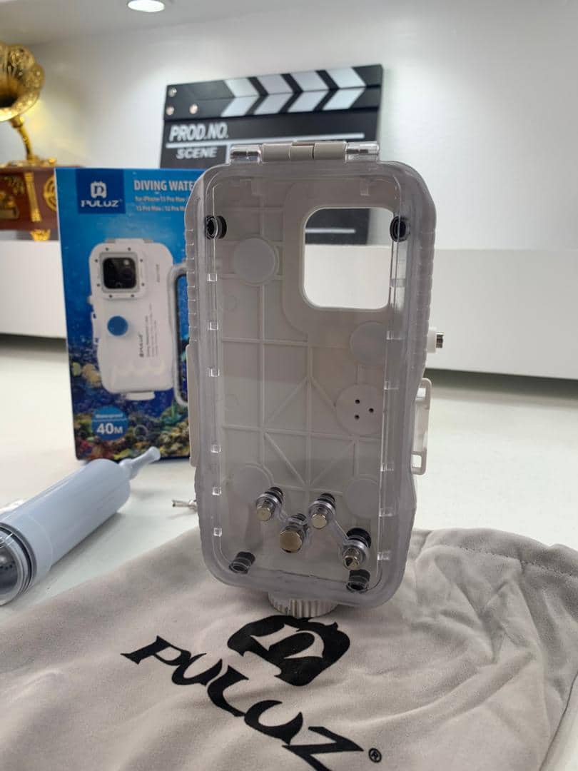 Étui de plongée étanche PULUZ 40m pour iPhone 16/15/14/13/12/11 Pro Max - حافظة هاتف إحترافية تحت الماء - Vacance & Loisir - صورة 8