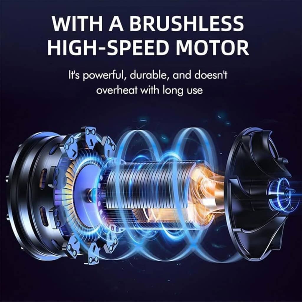 Souffleur à Jet Turbo Portable avec Batterie Lithium 24V- نافخ هواء جد قوي - Accessoires Auto/Moto - صورة 5