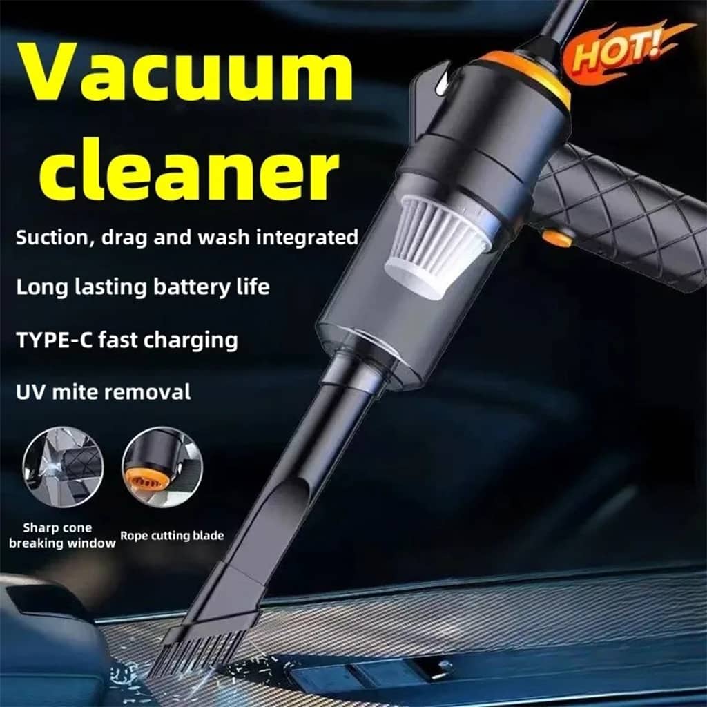 Aspirateur et souffleur 2en1 rechargeable par USB Compact et puissant – مكنسة كهربائية يدوية - Accessoires Auto/Moto - صورة 5