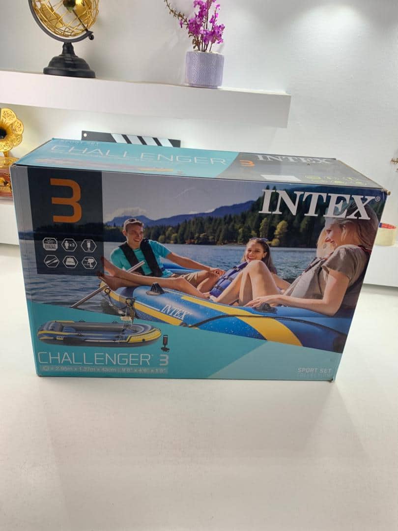 Bateau Gonflables Challenger 3 avec Deux Rames et Pompe Intex 68370EP – قارب كبير مع مجاديف ومضخة - Vacance & Loisir - صورة 6