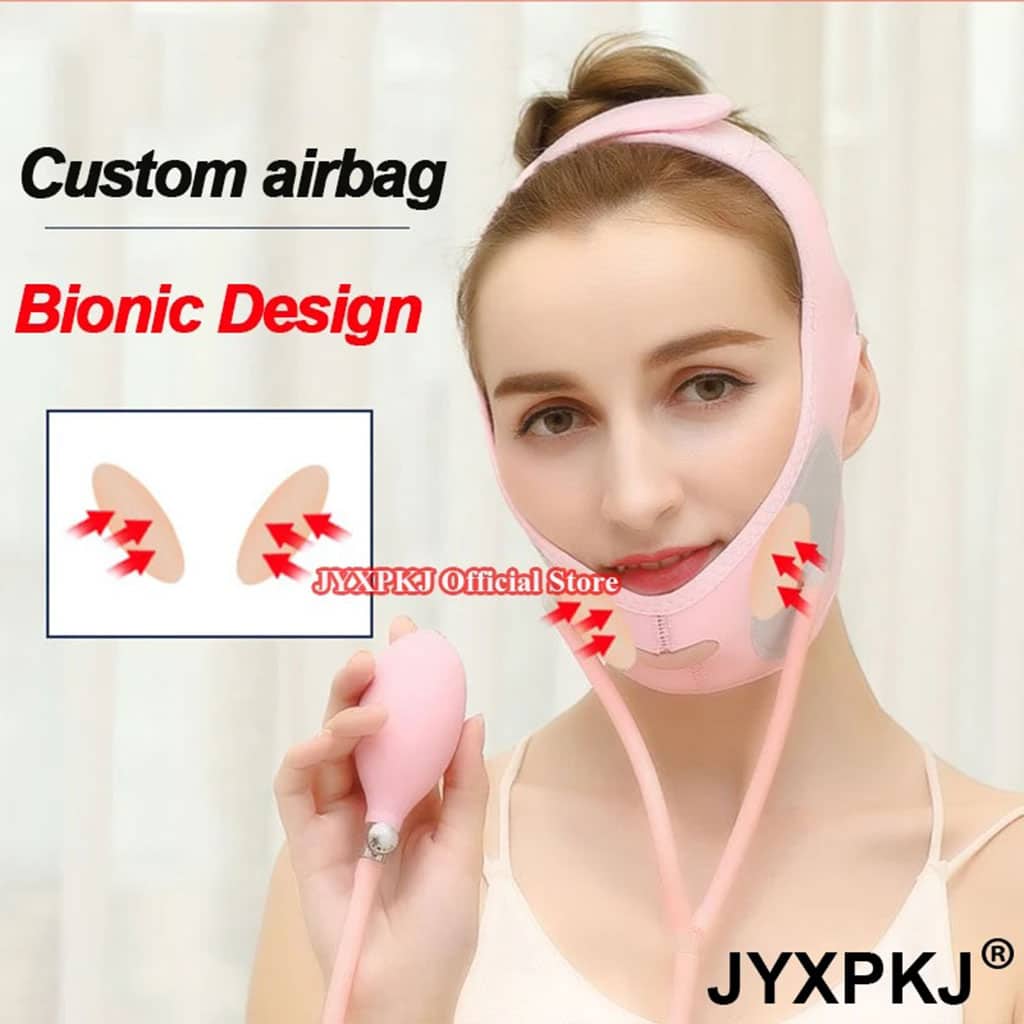 Ceinture amincissante pour visage pour réduire le double menton – قناع شد الوجه - Soins et Beauté - صورة 4