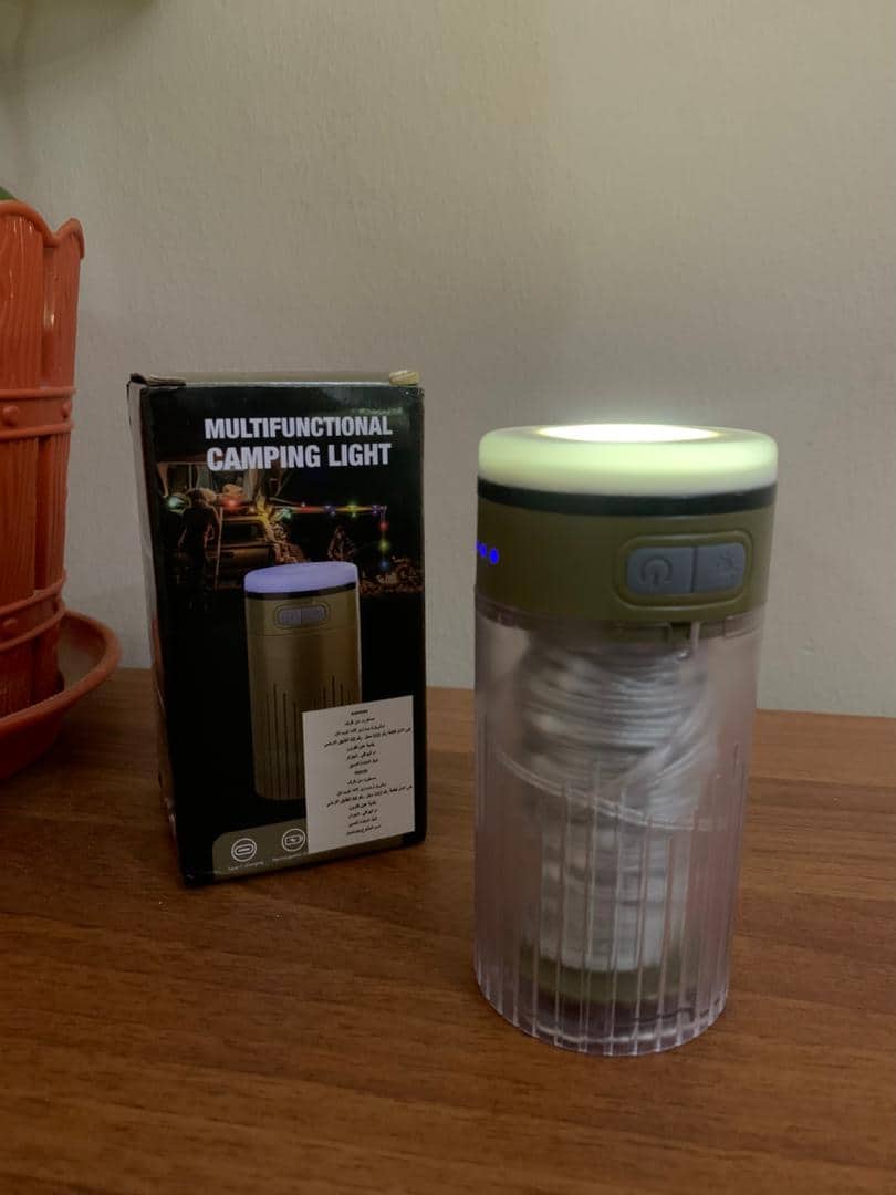 Lampe de Camping Enroulable avec Guirlande Lumineuse 10m – مصباح تخييم محمول وقابل للشحن - Camping et Randonnée - صورة 11