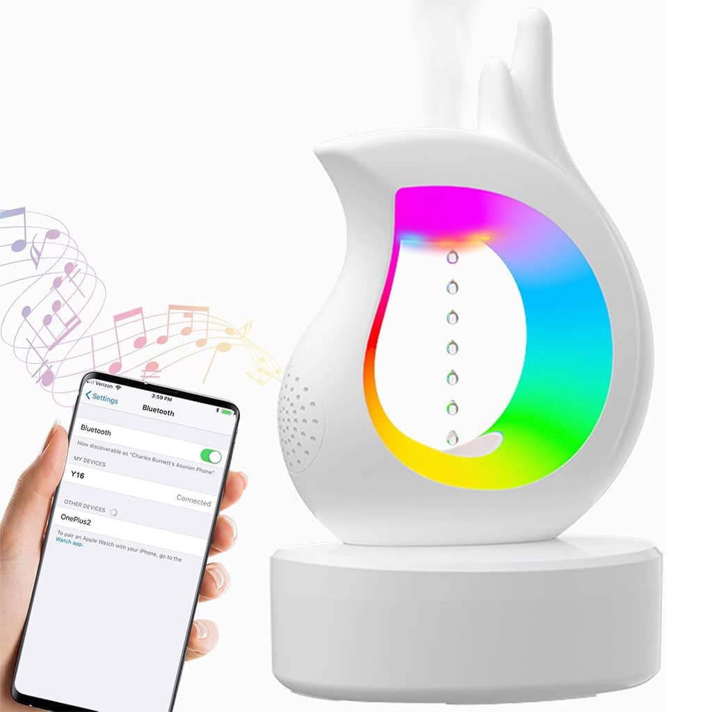 Humidificateur antigravité et haut-parleur Bluetooth RGB en forme de goutte d’eau – معطر جو ومكبر صوت - Électronique - صورة 2