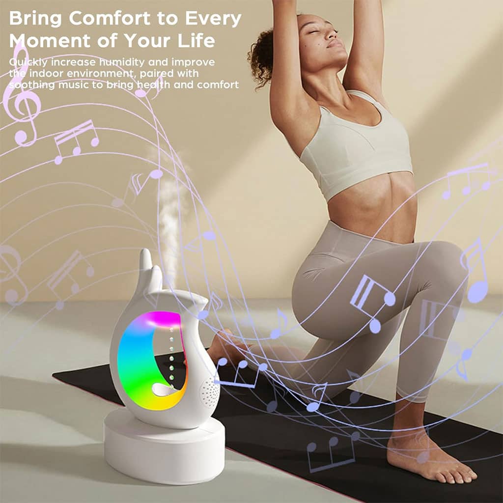 Humidificateur antigravité et haut-parleur Bluetooth RGB en forme de goutte d’eau – معطر جو ومكبر صوت - Électronique - صورة 7