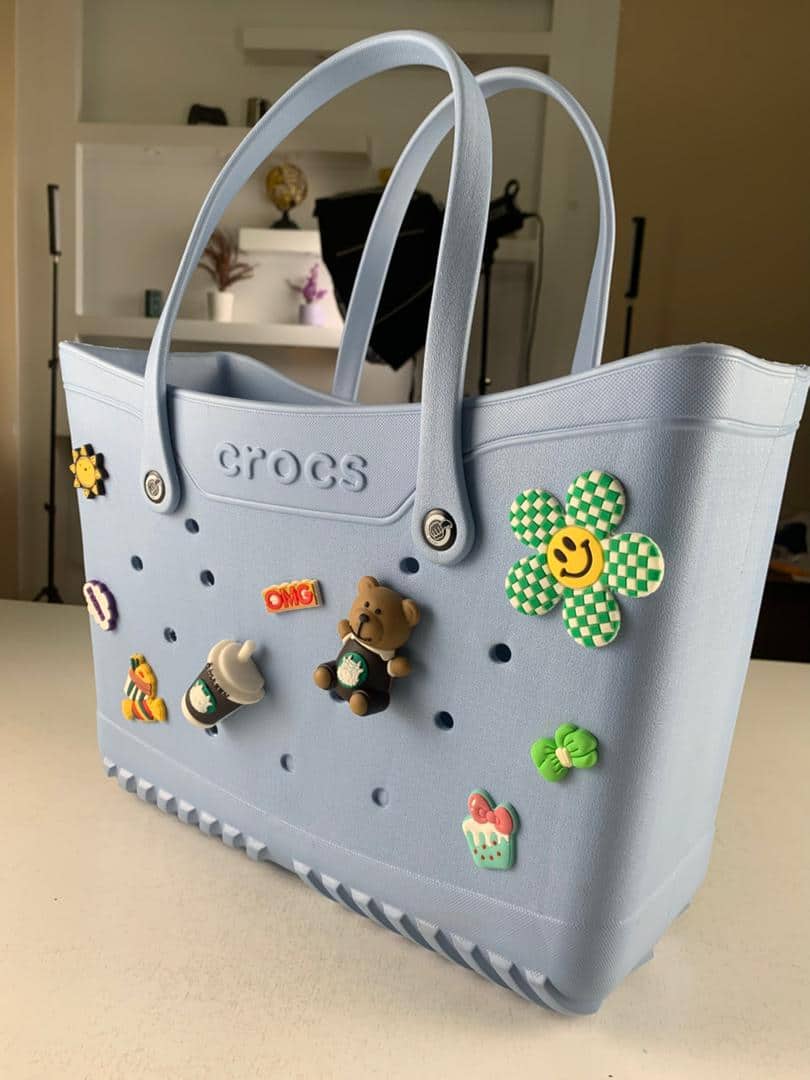 Crocs Sac fourre-tout de plage pour femmes imperméable – حقيبة نسائية للنزهات - Vacance & Loisir - صورة 14