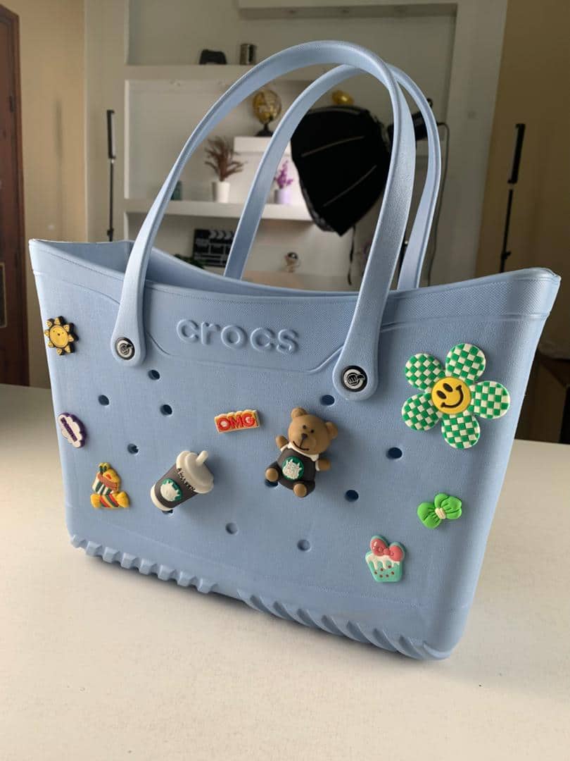 Crocs Sac fourre-tout de plage pour femmes imperméable – حقيبة نسائية للنزهات - Vacance & Loisir - صورة 15