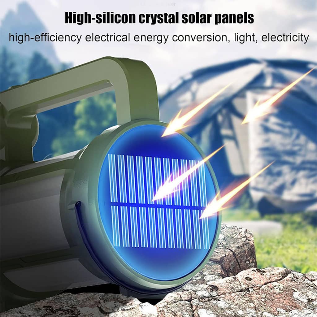 Lanterne de camping LED Rechargeable avec Ventilateur et 4 modes d’éclairage – مصباح ومروحة محمولة - Camping et Randonnée - صورة 6