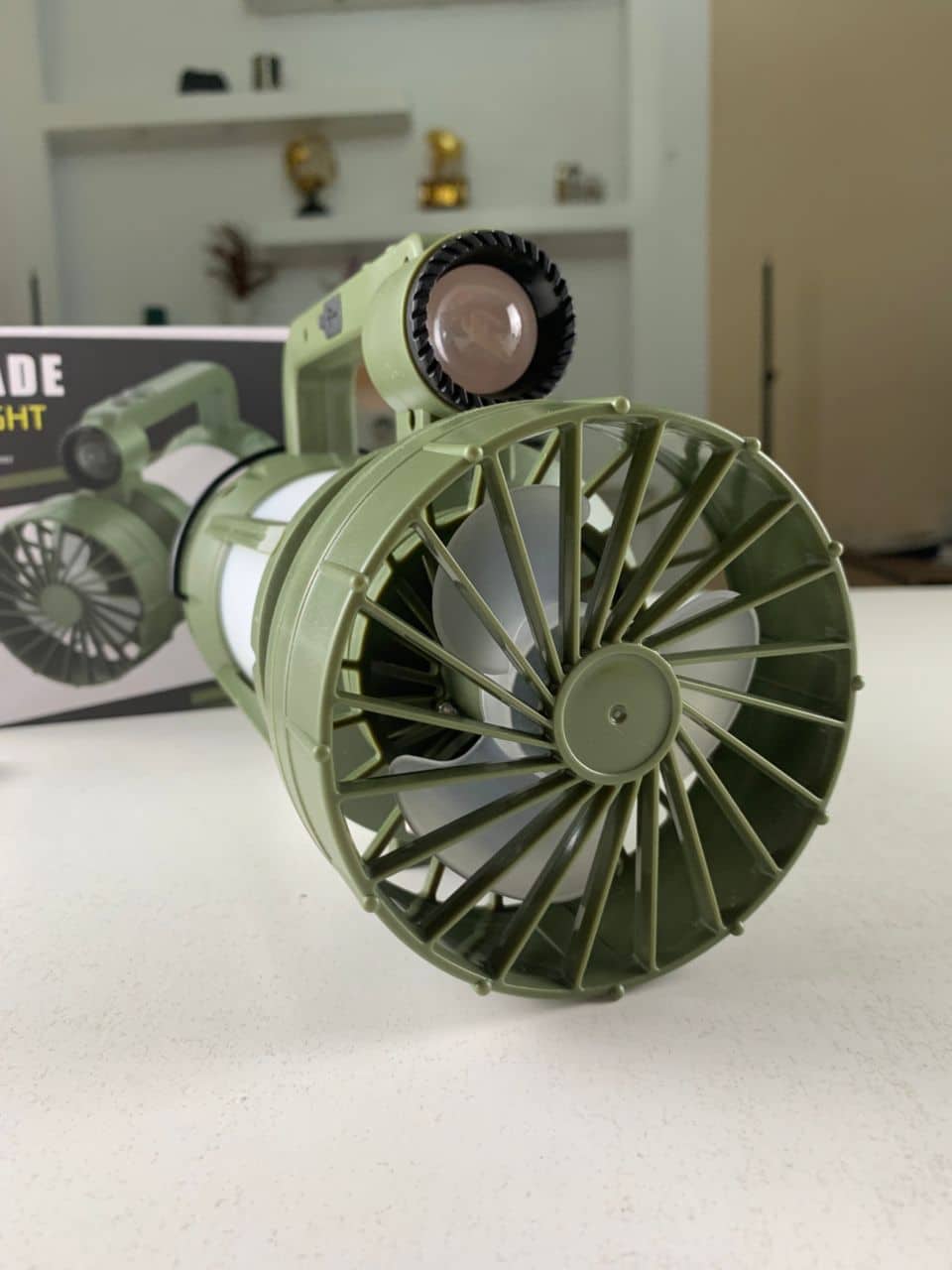 Lanterne de camping LED Rechargeable avec Ventilateur et 4 modes d’éclairage – مصباح ومروحة محمولة - Camping et Randonnée - صورة 8