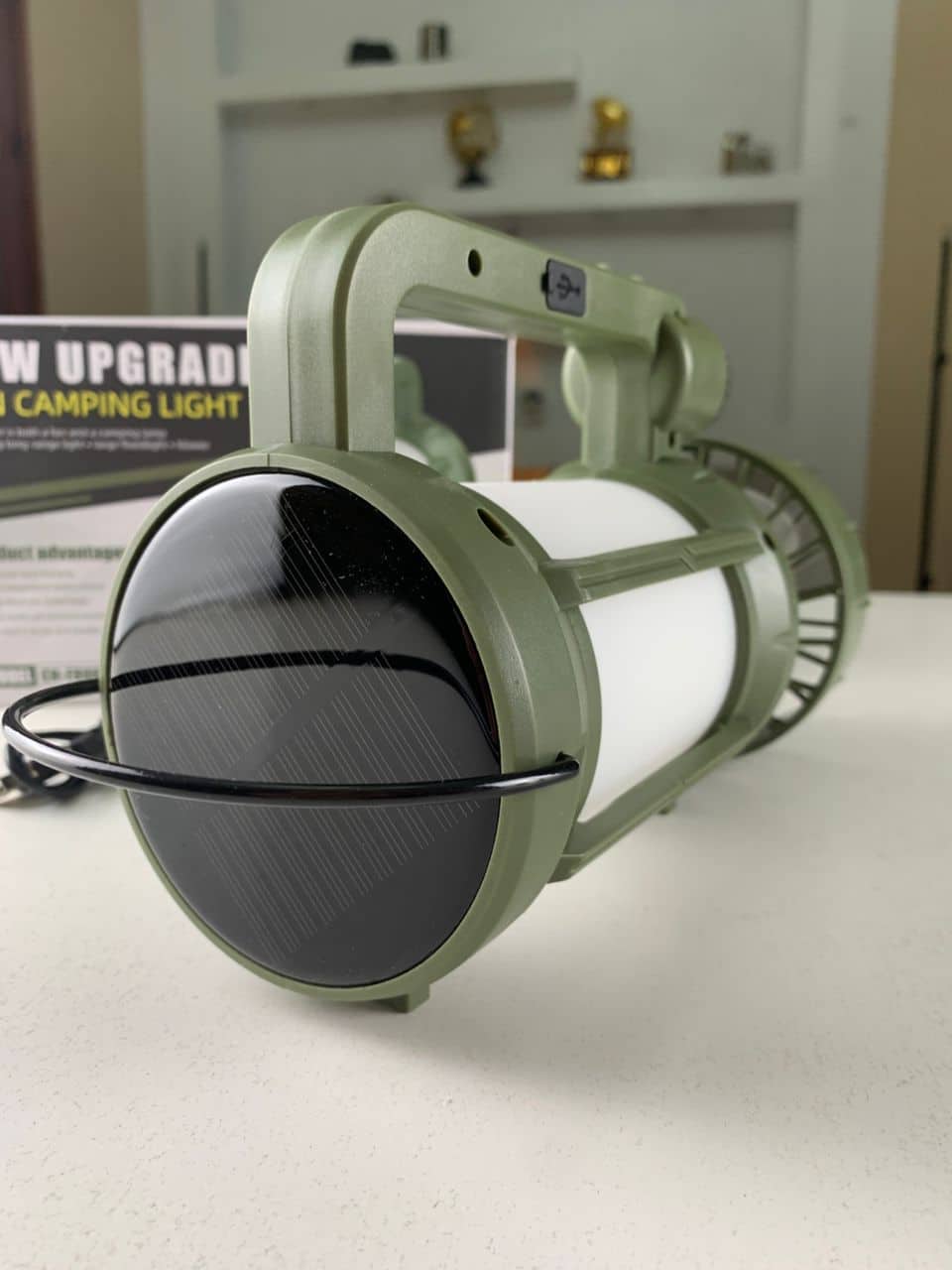 Lanterne de camping LED Rechargeable avec Ventilateur et 4 modes d’éclairage – مصباح ومروحة محمولة - Camping et Randonnée - صورة 10
