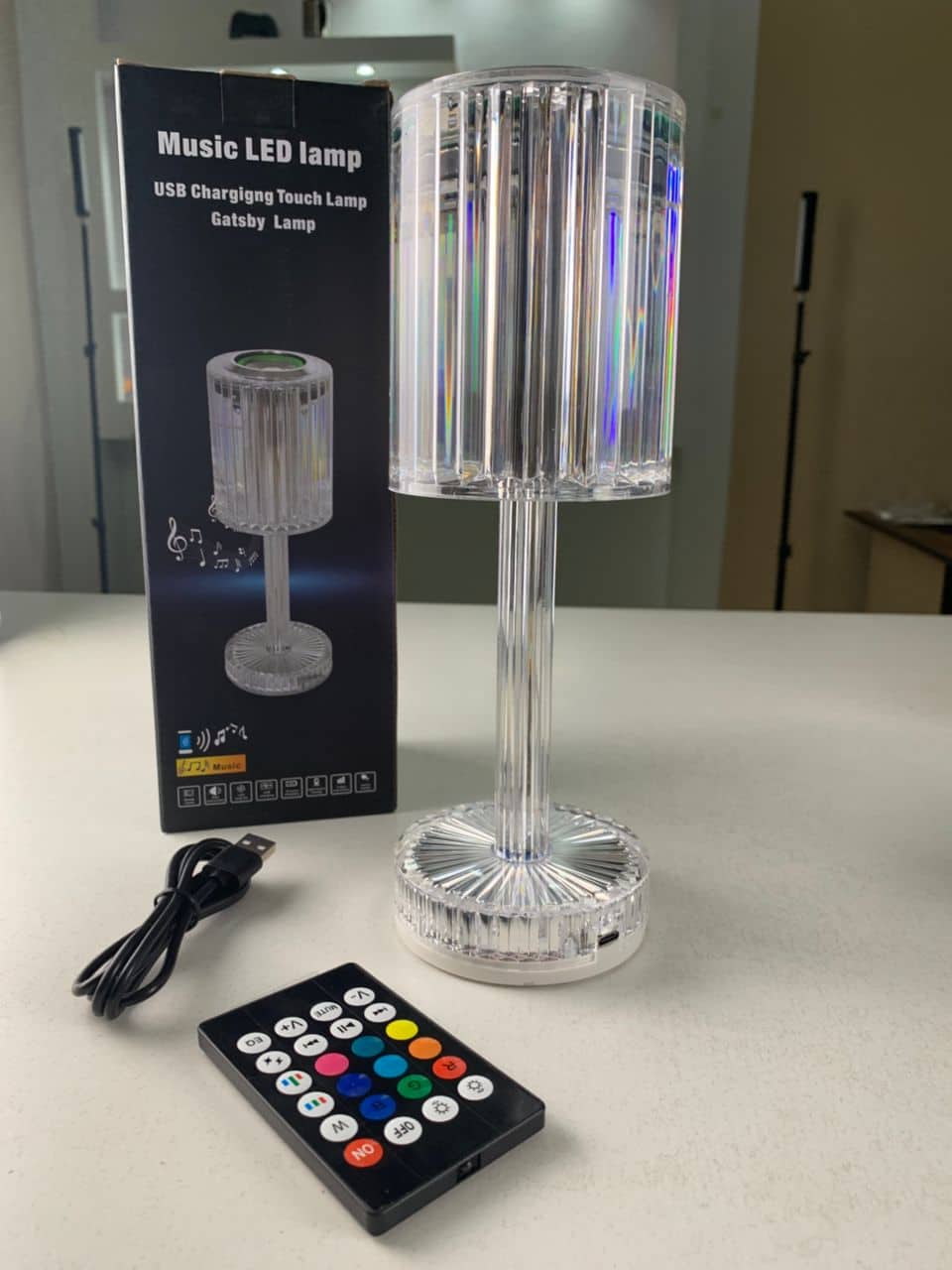 Lampe Cristal LED avec Haut-Parleur Bluetooth – مكبر صوت ومصباح كريستالي - Électronique - صورة 5