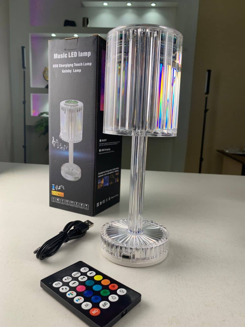 Lampe Cristal LED avec Haut-Parleur Bluetooth – مكبر صوت ومصباح كريستالي - Électronique - صورة 6
