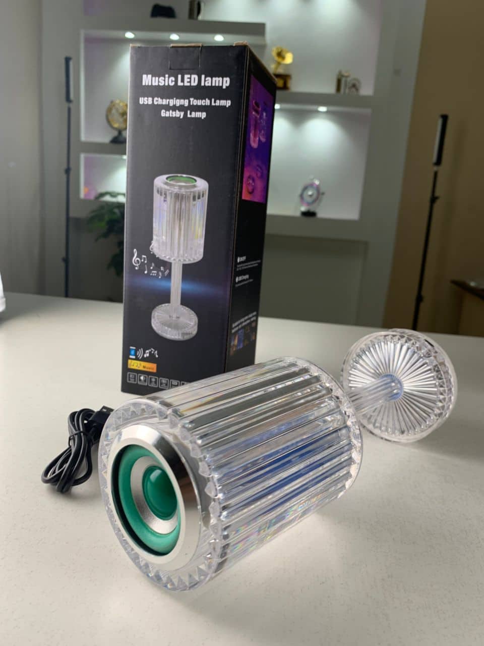 Lampe Cristal LED avec Haut-Parleur Bluetooth – مكبر صوت ومصباح كريستالي - Électronique - صورة 7