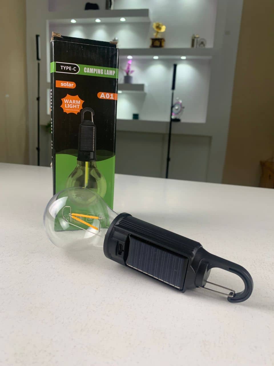 Lampe de Camping Solaire étanche et Rechargeable 3 modes d’éclairage T01-B – مصباح محمول بالطاقة الشمسية - Camping et Randonnée - صورة 9
