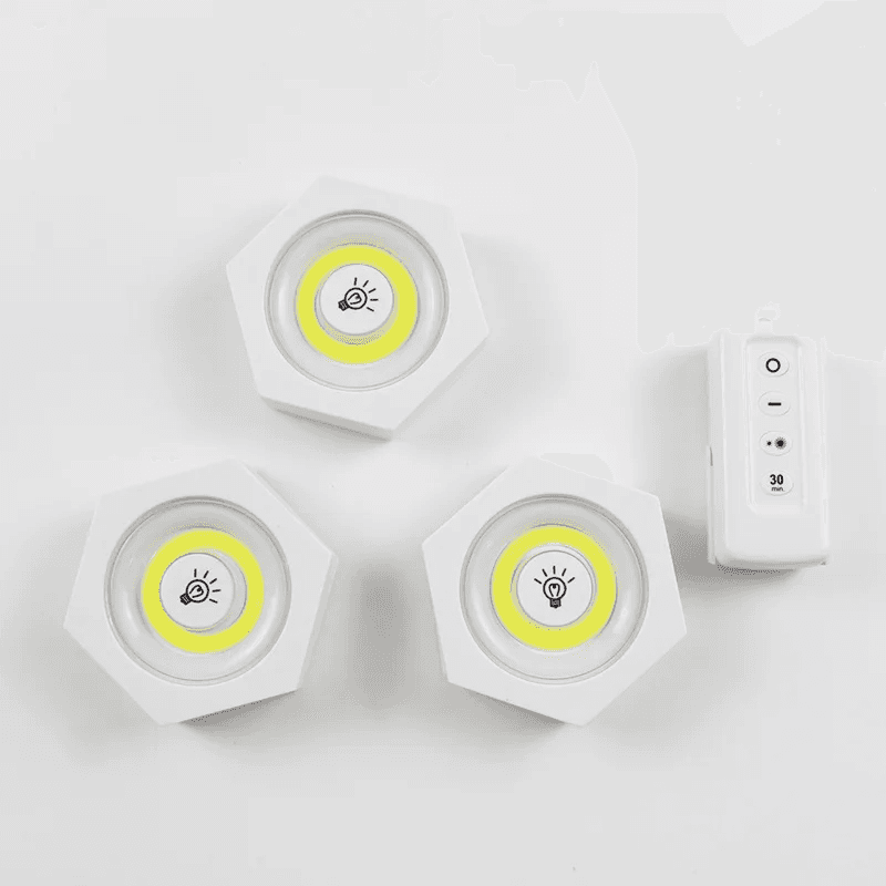 Kit de 3 lampes Led Hexagone sans fil avec télécommande - Électronique - صورة 3