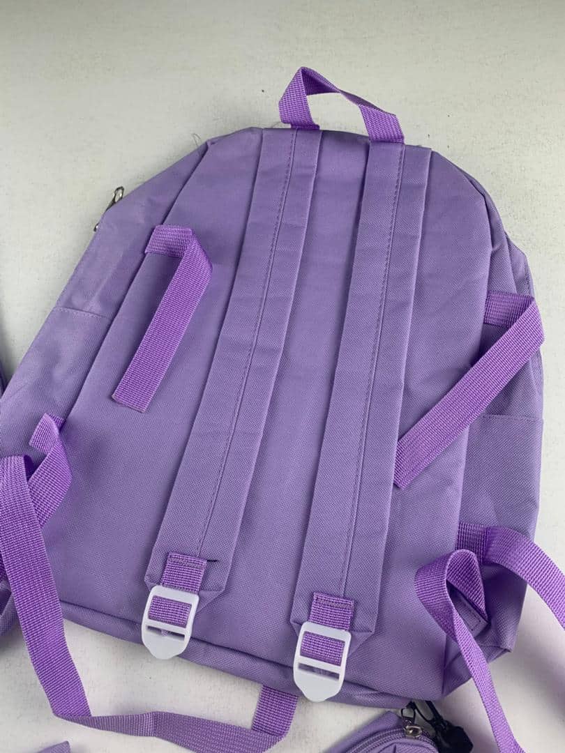 Ensemble de sacs d’école Kawai pour adolescents 4Pcs CLBD V1 Mauve – محفظة 4 قطع كاواي بنفسجي - Sac à dos et Mode - صورة 7