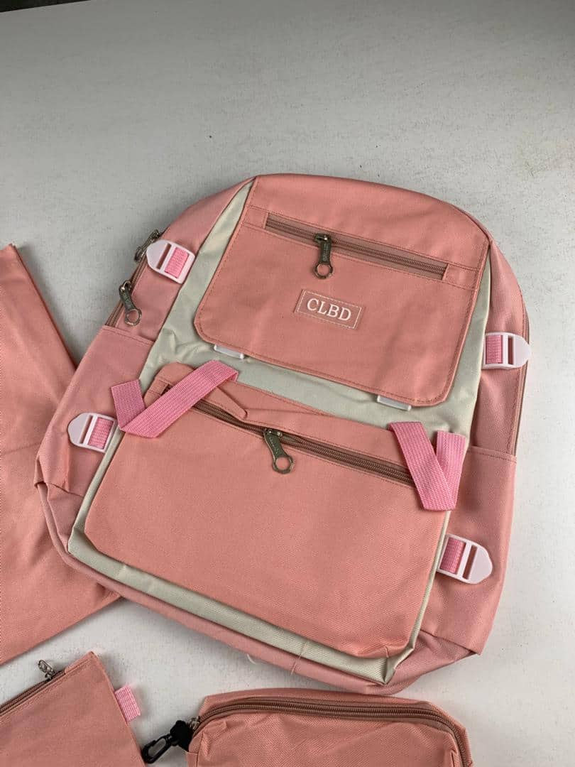 Ensemble de sacs d’école Kawai pour adolescents 4Pcs CLBD V1 Rose – محفظة 4 قطع كاواي وردي - Sac à dos et Mode - صورة 7