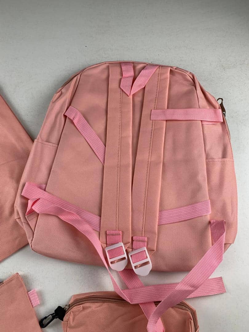 Ensemble de sacs d’école Kawai pour adolescents 4Pcs CLBD V1 Rose – محفظة 4 قطع كاواي وردي - Sac à dos et Mode - صورة 8