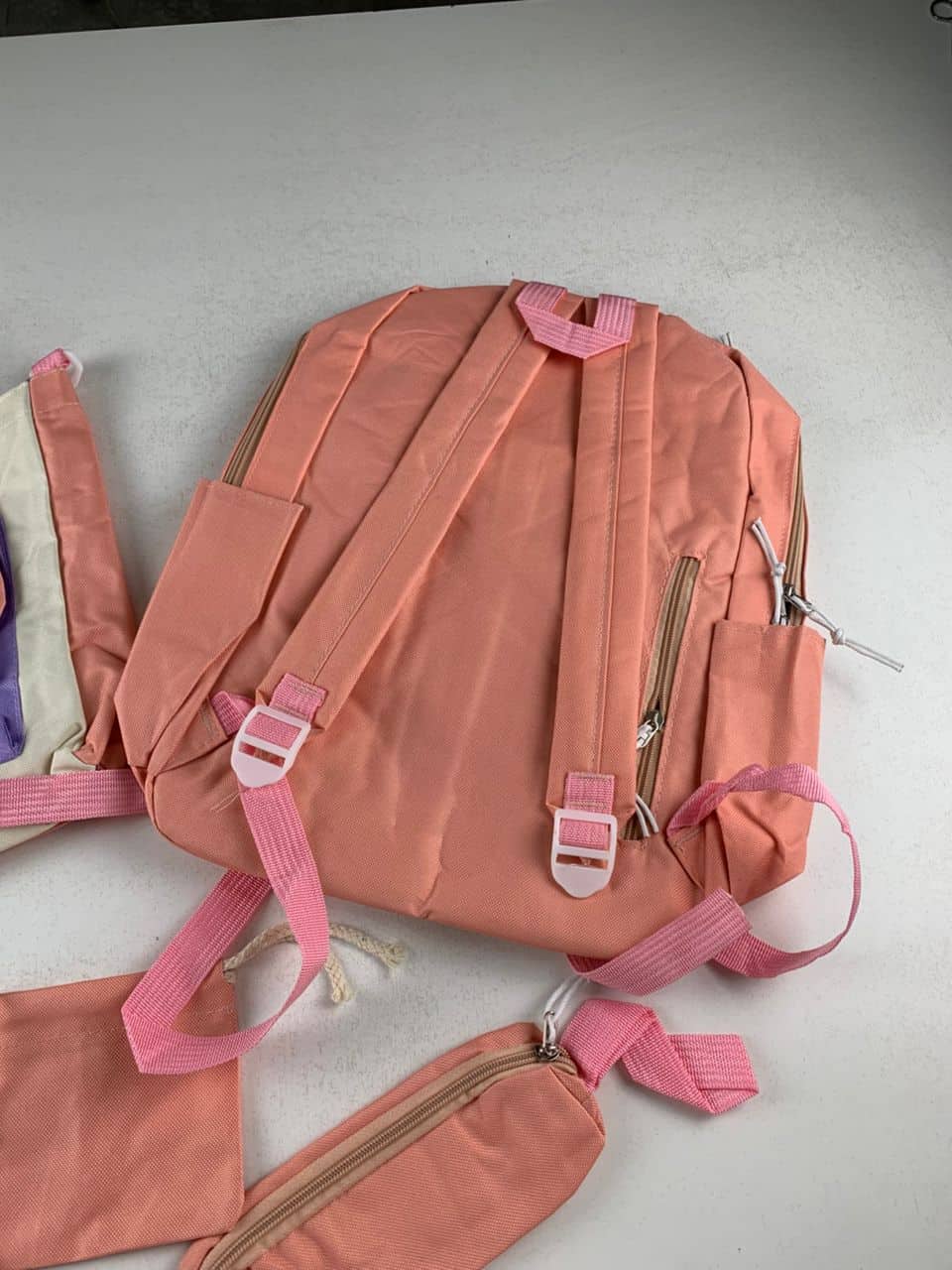 Ensemble de sacs d’école Kawai pour adolescents 5Pcs Guiyu V1 Rose – محفظة 5 قطع كاواي وردي - Sac à dos et Mode - صورة 7