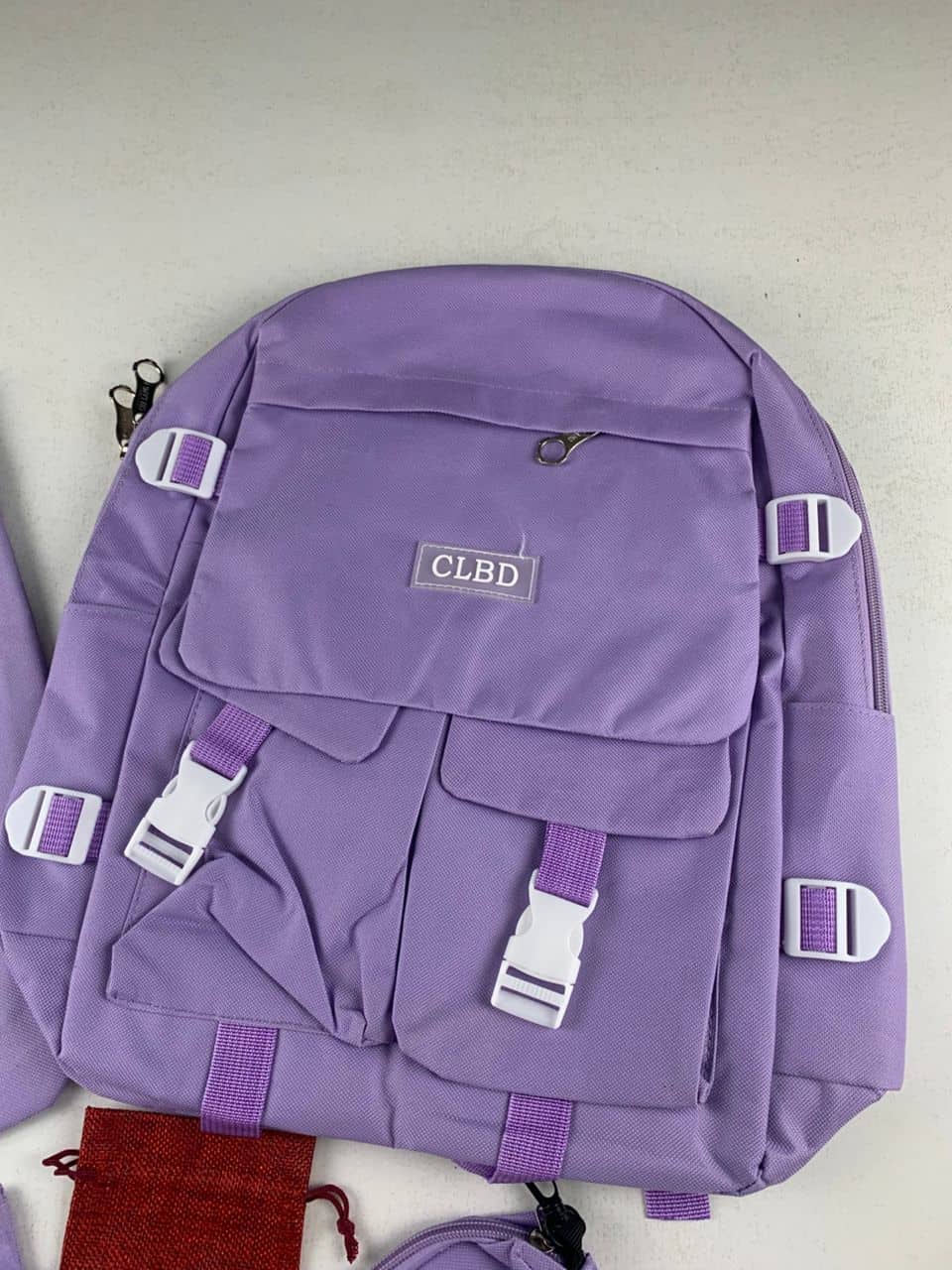 Ensemble de sacs d’école Kawai pour adolescents 5Pcs CLBD V2 Mauve – محفظة 5 قطع كاواي بنفسجي - Sac à dos et Mode - صورة 6