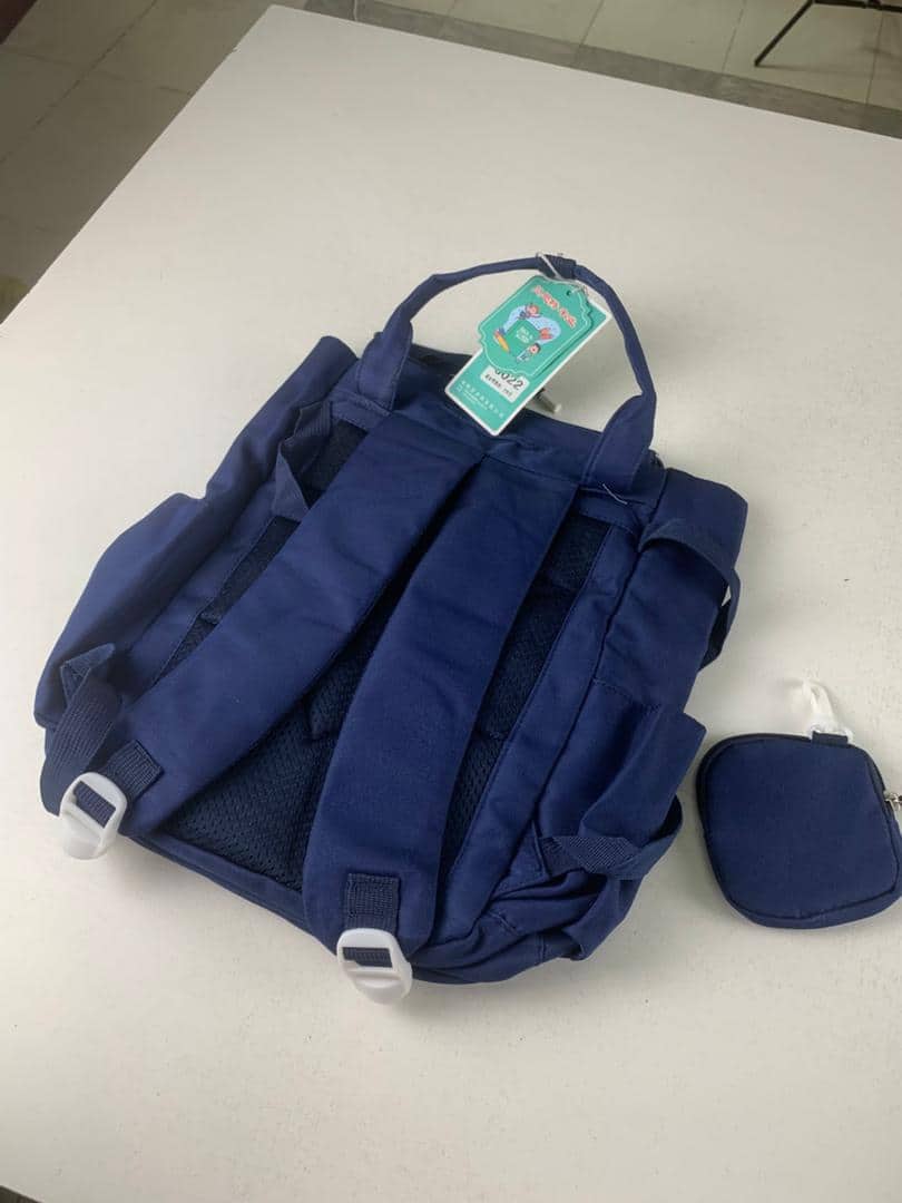 Ensemble de sacs d’école Kawai pour Enfants 2Pcs Avec Pochette Bleu – محفظة 2 قطع كاواي مع محفظة صغيرة أزرق - Sac à dos et Mode - صورة 5