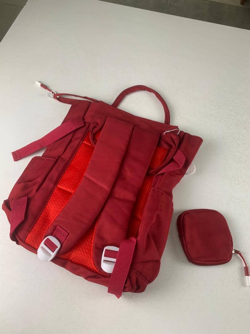 Ensemble de sacs d’école Kawai pour Enfants 2Pcs Avec Pochette Rouge – محفظة 2 قطع كاواي مع محفظة صغيرة أحمر - Sac à dos et Mode - صورة 5