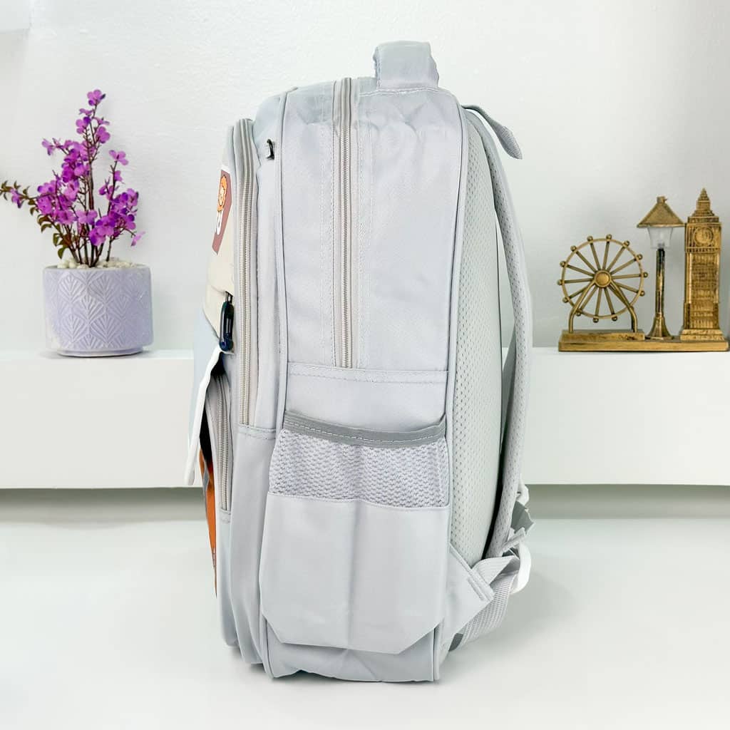 Sac à Dos pour Enfants avec Trousse Assortie 2504 Gris – حقيبة ظهر مدرسية للأطفال مع مقلمة رمادي - Sac à dos et Mode - صورة 5