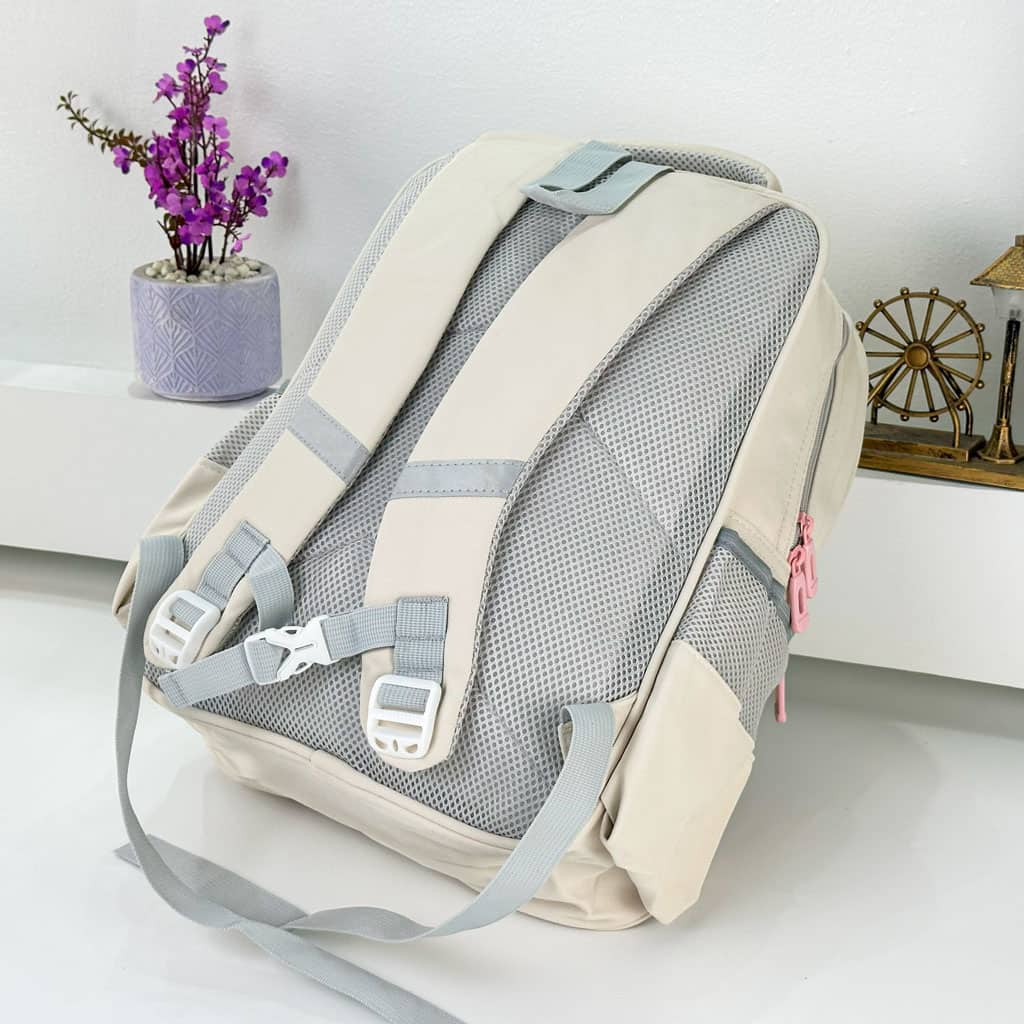 Sac à Dos pour Enfants avec Trousse Assortie KBAG Beige – حقيبة ظهر مدرسية للأطفال مع مقلمة بيج - Sac à dos et Mode - صورة 3