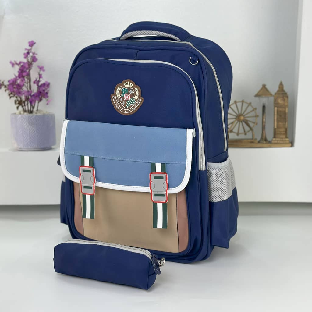 Sac à Dos pour Enfants avec Trousse Assortie KBAG Bleu Nuit V2 – حقيبة ظهر مدرسية للأطفال مع مقلمة أزرق ليلي - Sac à dos et Mode - صورة 5
