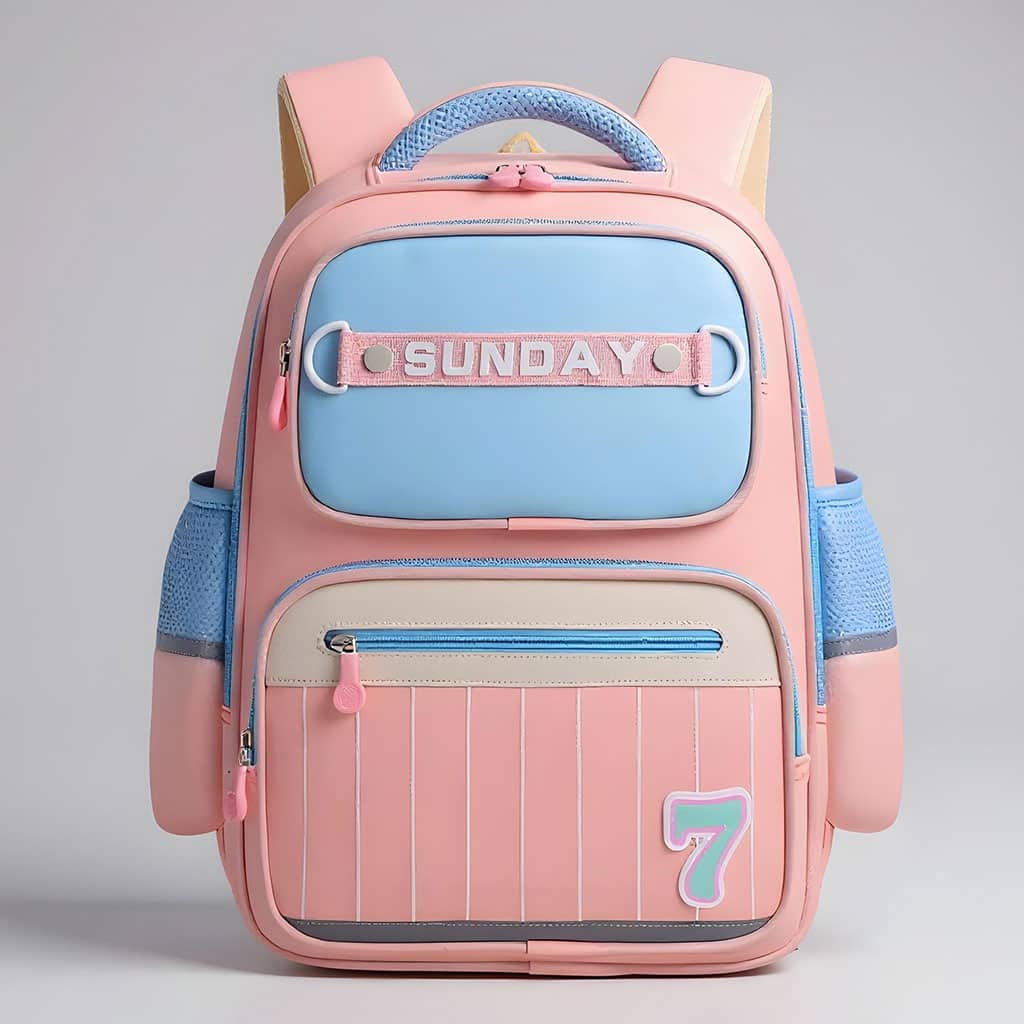 Sac à Dos Scolaire pour Enfants SUNDAY Rose – حقيبة ظهر مدرسية للأطفال وردي - Sac à dos et Mode - صورة 2