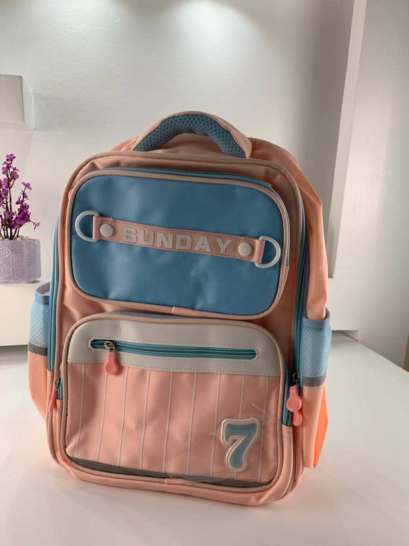 Sac à Dos Scolaire pour Enfants SUNDAY Rose – حقيبة ظهر مدرسية للأطفال وردي - Sac à dos et Mode - صورة 3