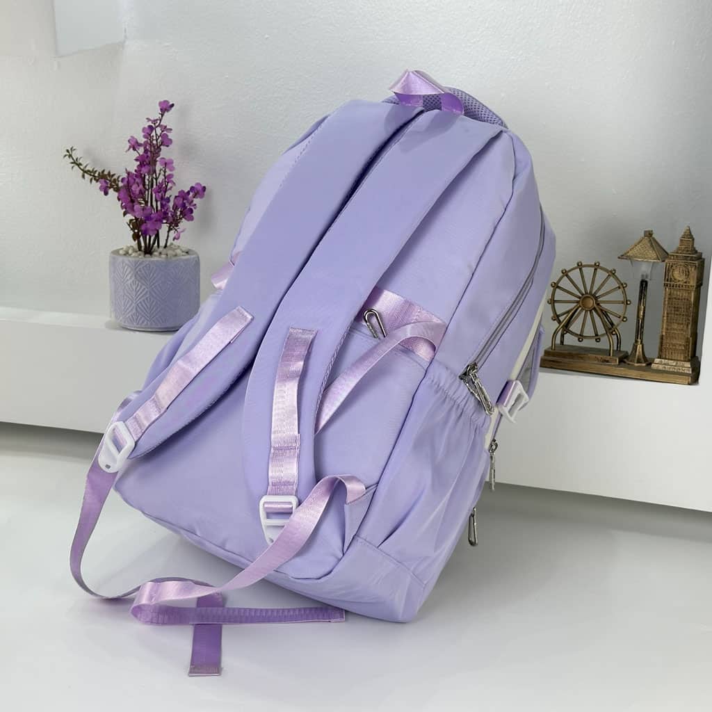 Sac à Dos Scolaire pour Enfants Style Kawaii BoShiKai Mauve – حقيبة ظهر مدرسية للأطفال بنفسجي - Sac à dos et Mode - صورة 4