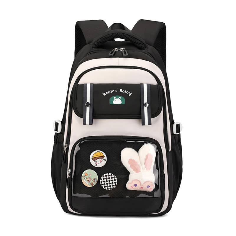 Sac à Dos Scolaire pour Enfants Style Kawaii BoShiKai Noir – حقيبة ظهر مدرسية للأطفال أسود - Sac à dos et Mode - صورة 4