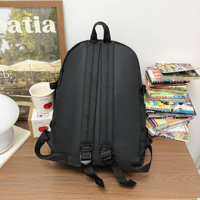 Ensemble de sacs d’école Kawai pour adolescents 4Pcs HAOLIDA V2 Noir – محفظة 4 قطع كاواي أسود - Sac à dos et Mode - صورة 3
