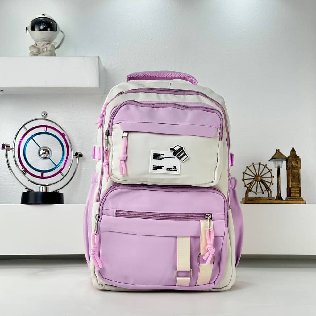 Sacs à dos d’école Style Décontracté Milkshake Mauve – حقيبة ظهر مدرسية بنفسجي - Sac à dos et Mode - صورة 5