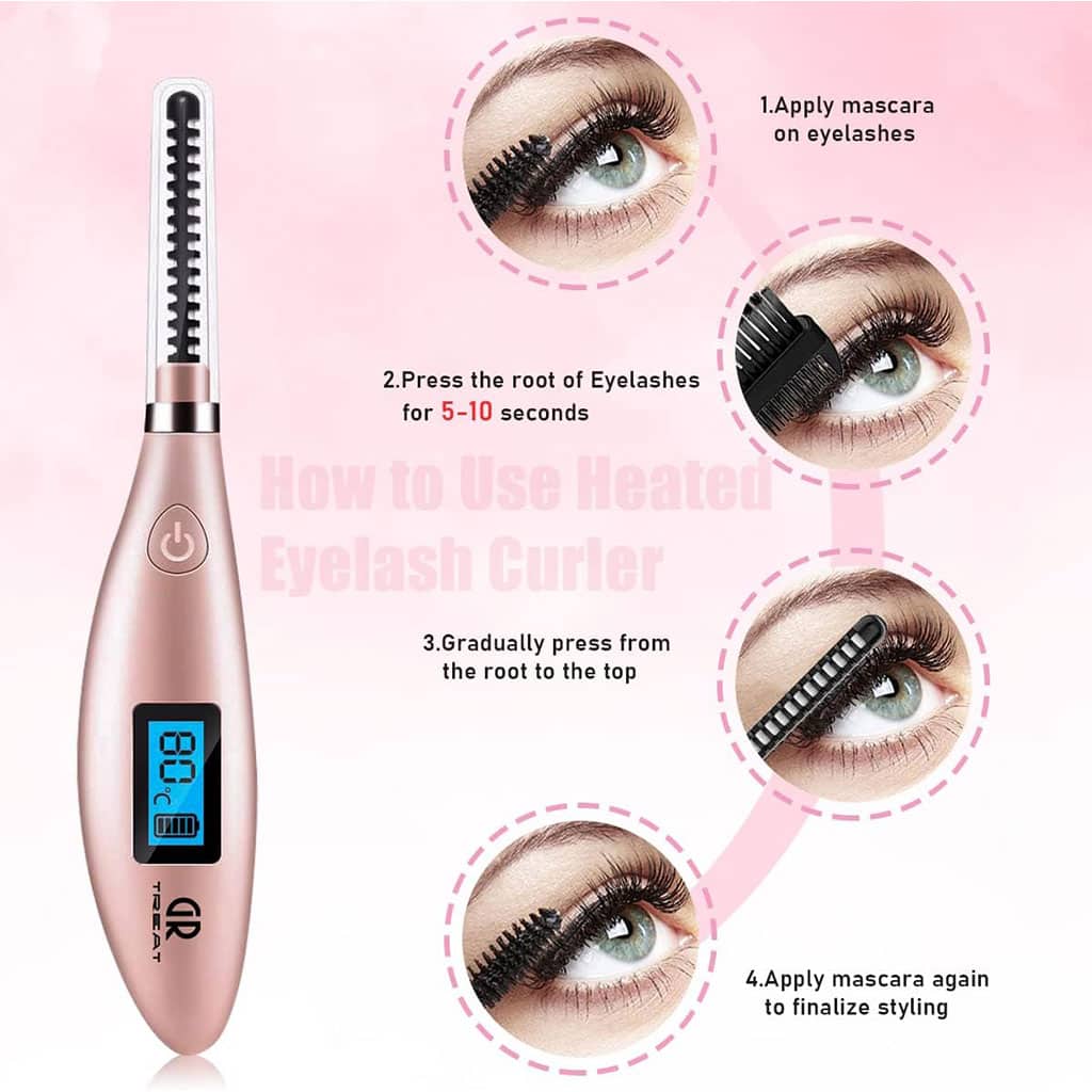 Recourbe Cils Chauffant à 3 Niveaux de Température Réglables – جهاز تكثيف الرموش - Soins et Beauté - صورة 2
