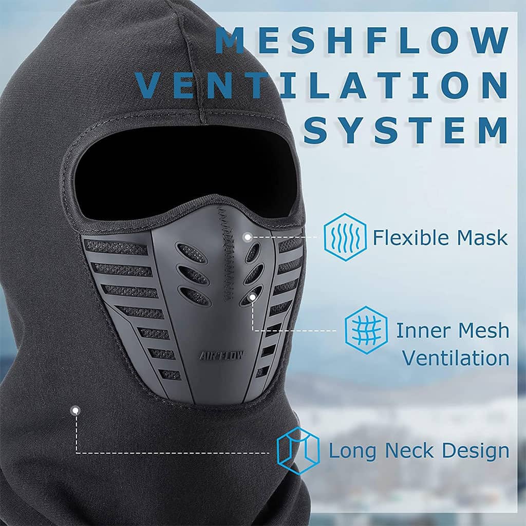 Pack Cagoule d’hiver Excefore avec gants thermiques pour écran tactile – طقم قناع وجه مع قفازات شتوية - Maison - صورة 5