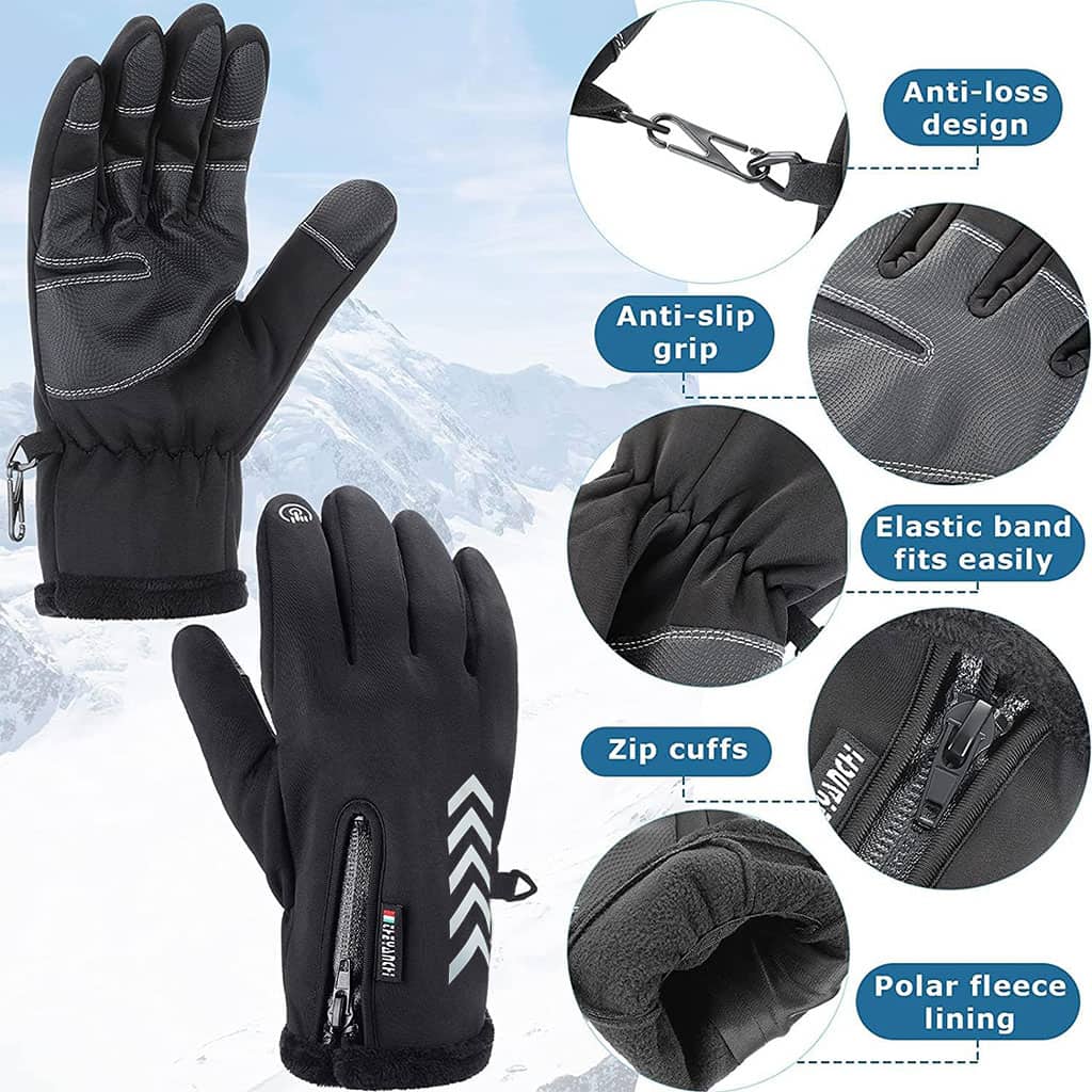 Pack Cagoule d’hiver Excefore avec gants thermiques pour écran tactile – طقم قناع وجه مع قفازات شتوية - Maison - صورة 7