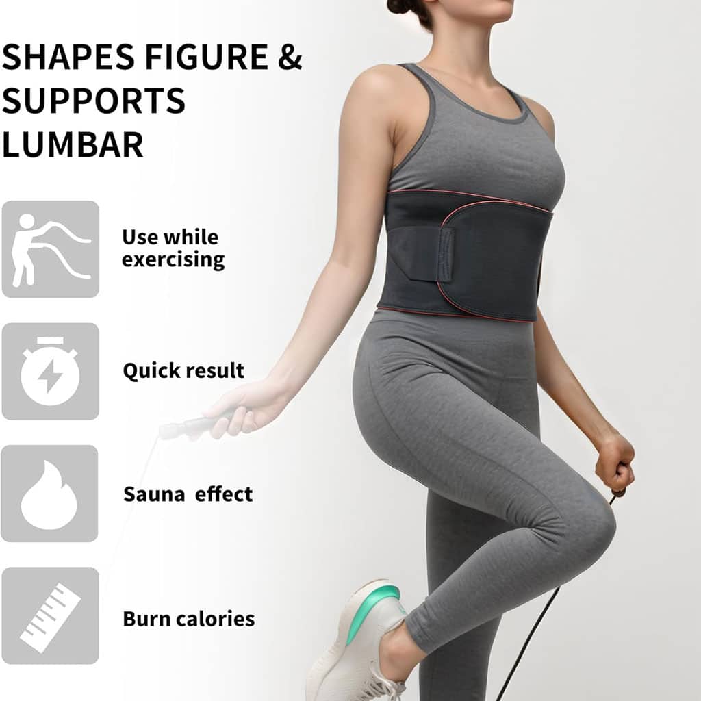 Ceinture de sudation pour Homme et Femme avec Poche Extérieure – حزام تنحيف - Sport - صورة 4