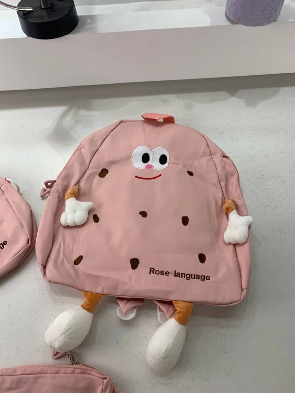 Ensemble de sacs d’école Kawai pour adolescents 3Pcs Language Rose – محفظة 3 قطع كاواي وردي - Sac à dos et Mode - صورة 7