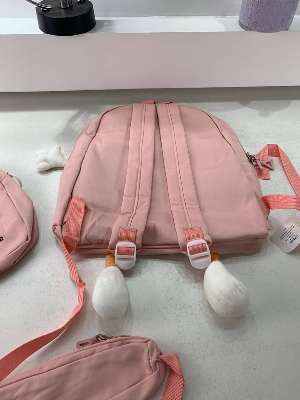 Ensemble de sacs d’école Kawai pour adolescents 3Pcs Language Rose – محفظة 3 قطع كاواي وردي - Sac à dos et Mode - صورة 8