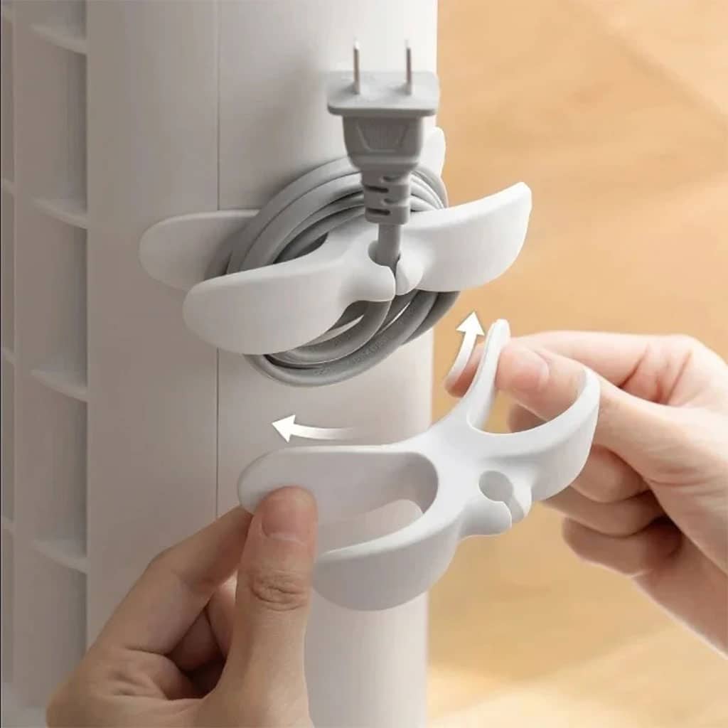 Support Enrouleur de Câble 6Pcs Facile à Installer – مثبت ومنظم كابلات - Divers - صورة 5