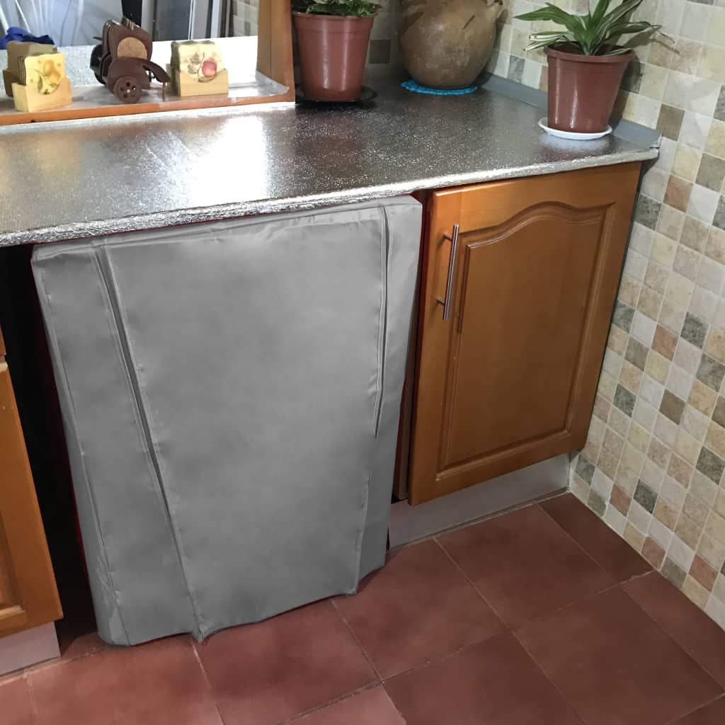 Housse Machine à Laver avec Fermeture Eclair 84×60×60cm - Maison - صورة 4