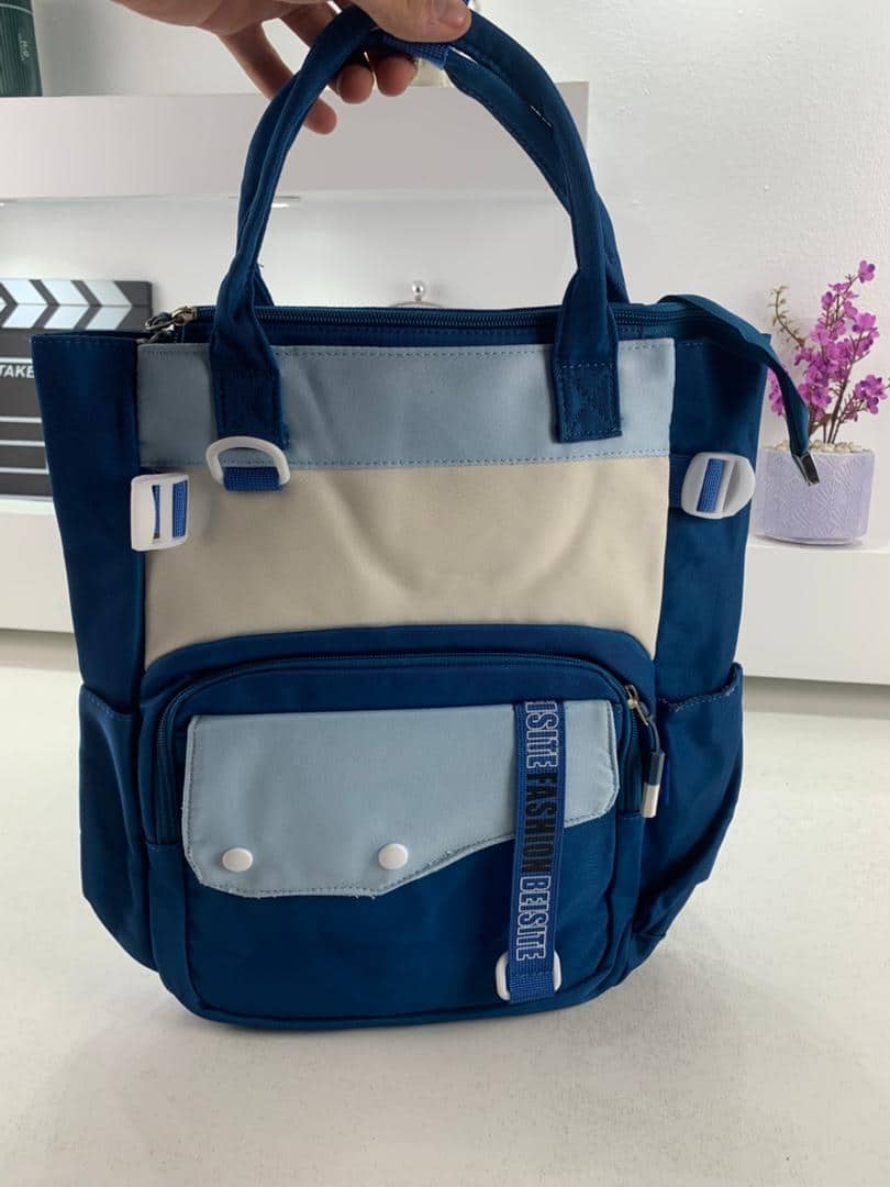 Ensemble de sacs d’école Kawai pour Enfants 2Pcs Avec Pochette Bleu Ciel – محفظة 2 قطع كاواي مع محفظة صغيرة أزرق فاتح - Sac à dos et Mode - صورة 4