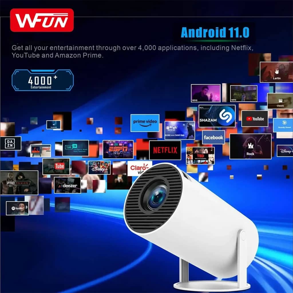 Projecteur de Jeux Intelligent a Haute Résolution avec Deux Manettes – مشغل ألعاب وجهاز عرض على الحائط - Électronique - صورة 6