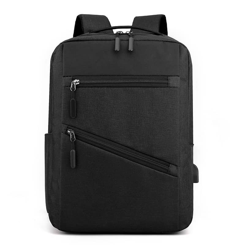 Sac à dos homme avec sac bandoulière et trousse 3en1 noir 127772-5 – محفظة ظهر رجالية 3 قطع أسود - Sac à dos et Mode - صورة 2