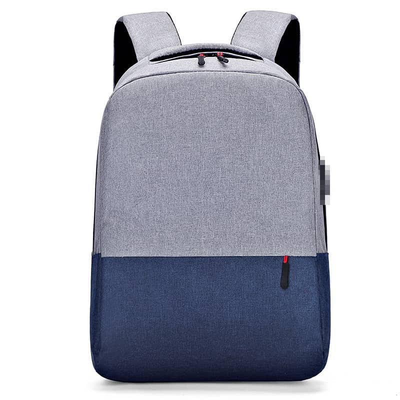 Sac à dos Bicolore Style Coréen Unisexe 127772-2 Bleu – محفظة ظهر للكبار أزرق - Sac à dos et Mode - صورة 4
